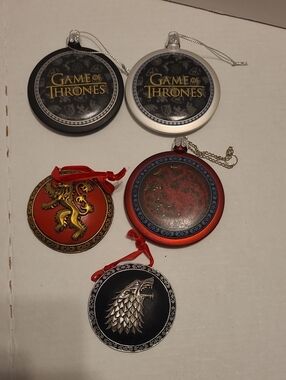 GAME OF THRONES House Sigils Holiday Ornament Set -2015/2017
